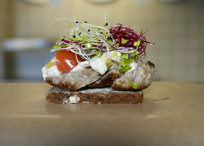 Frikadelle m:kartoffelsalat