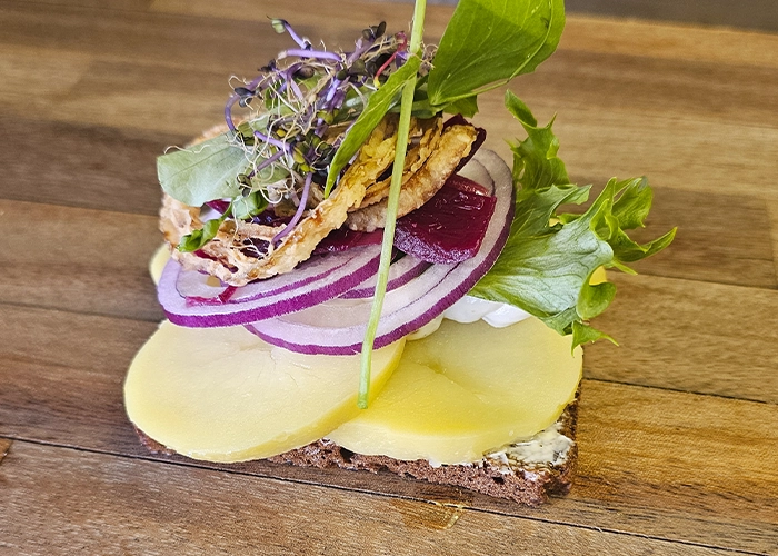 Kartoffel m rødløg